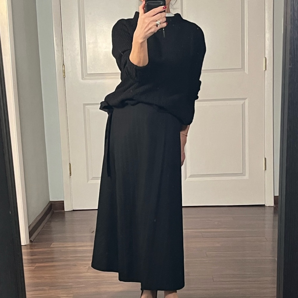 Comme des Garçons Tricot wool blend faux wrap A line skirt size S - Picture 5 of 15